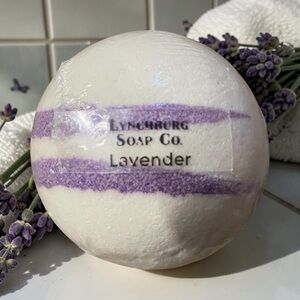 Lavender Bath Bomb - White & Purple